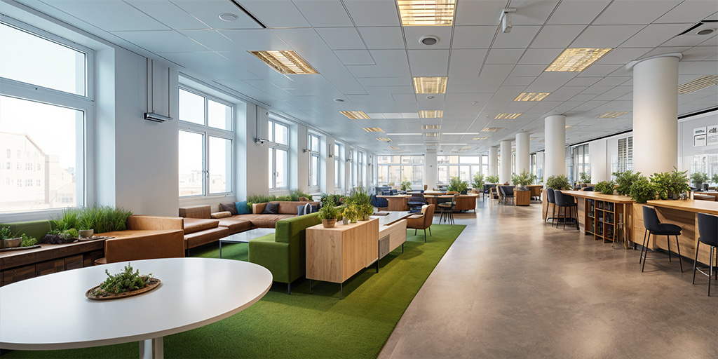 Open office after - sustainable