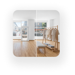Före och efter - Inspirera, butik & restaurang